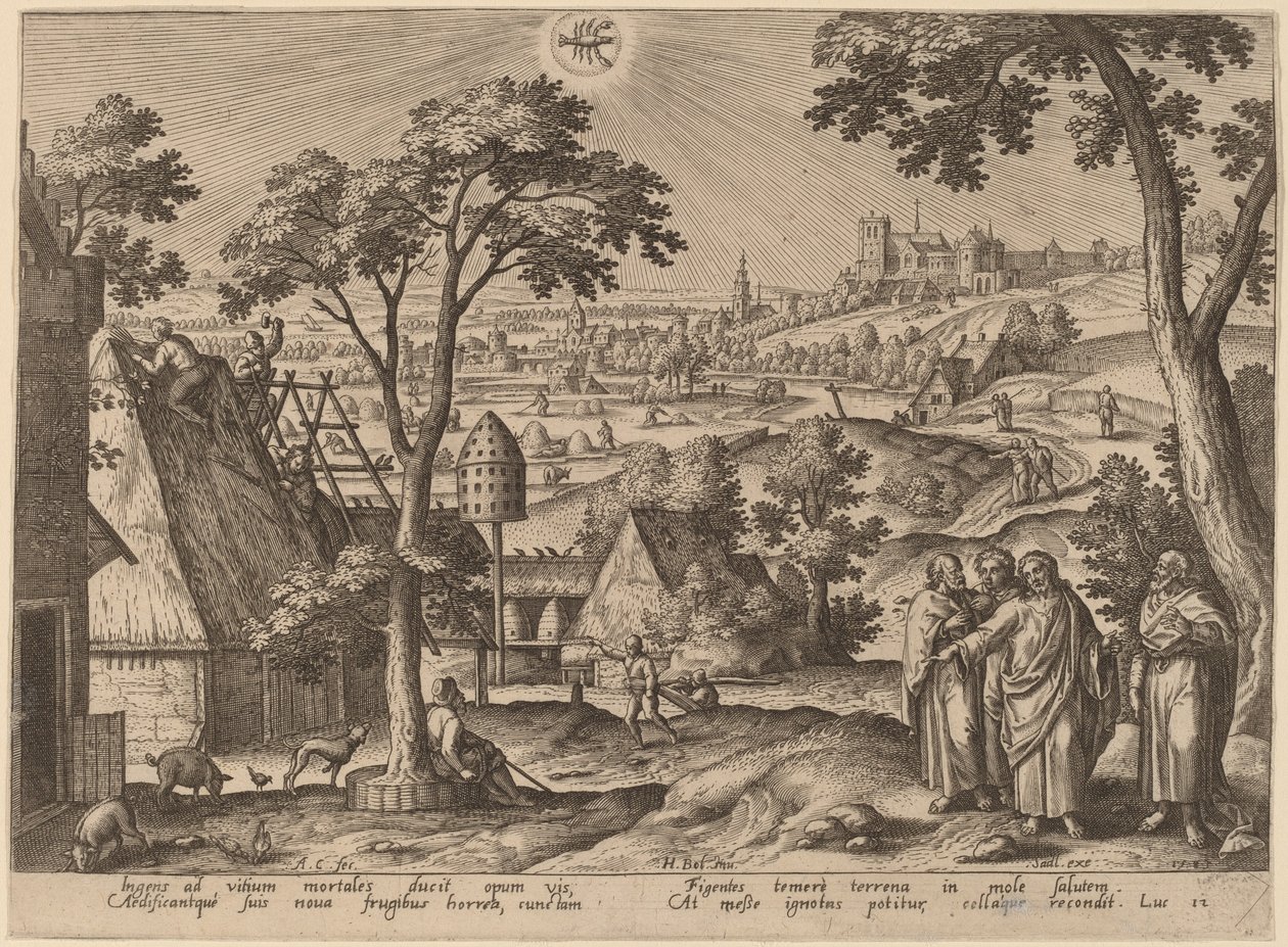 A gazdag bolond példázata alkotó: Adriaen Collaert after Hans Bol