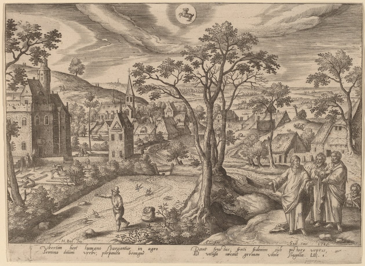 A magvető példázata alkotó: Adriaen Collaert after Hans Bol