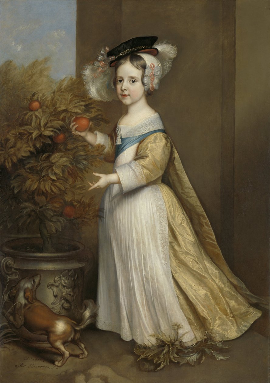 III. Vilmos, Orange hercege, gyermekként, 1654 alkotó: Adriaen Hanneman