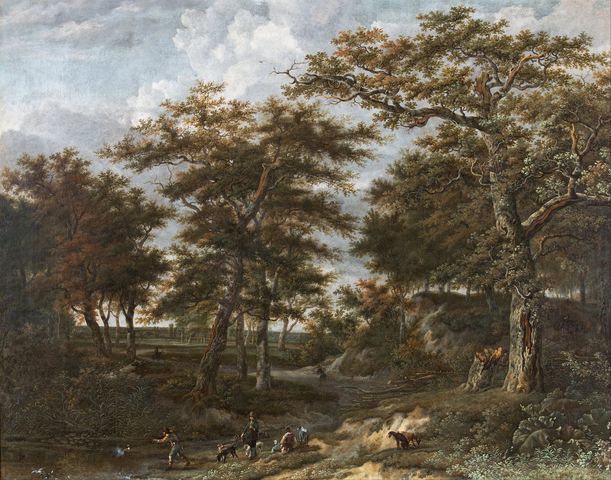 Táj vadászokkal alkotó: Adriaen Hendricksz. Verboom