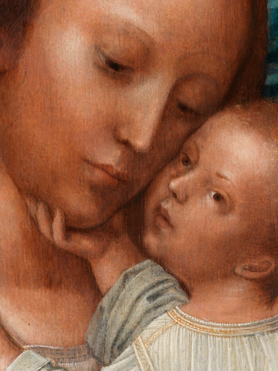 Madonna részlete Keresztelő Jánossal és Szent Jeromossal (olaj a táblán) alkotó: Adriaen Isenbrandt or Isenbrant