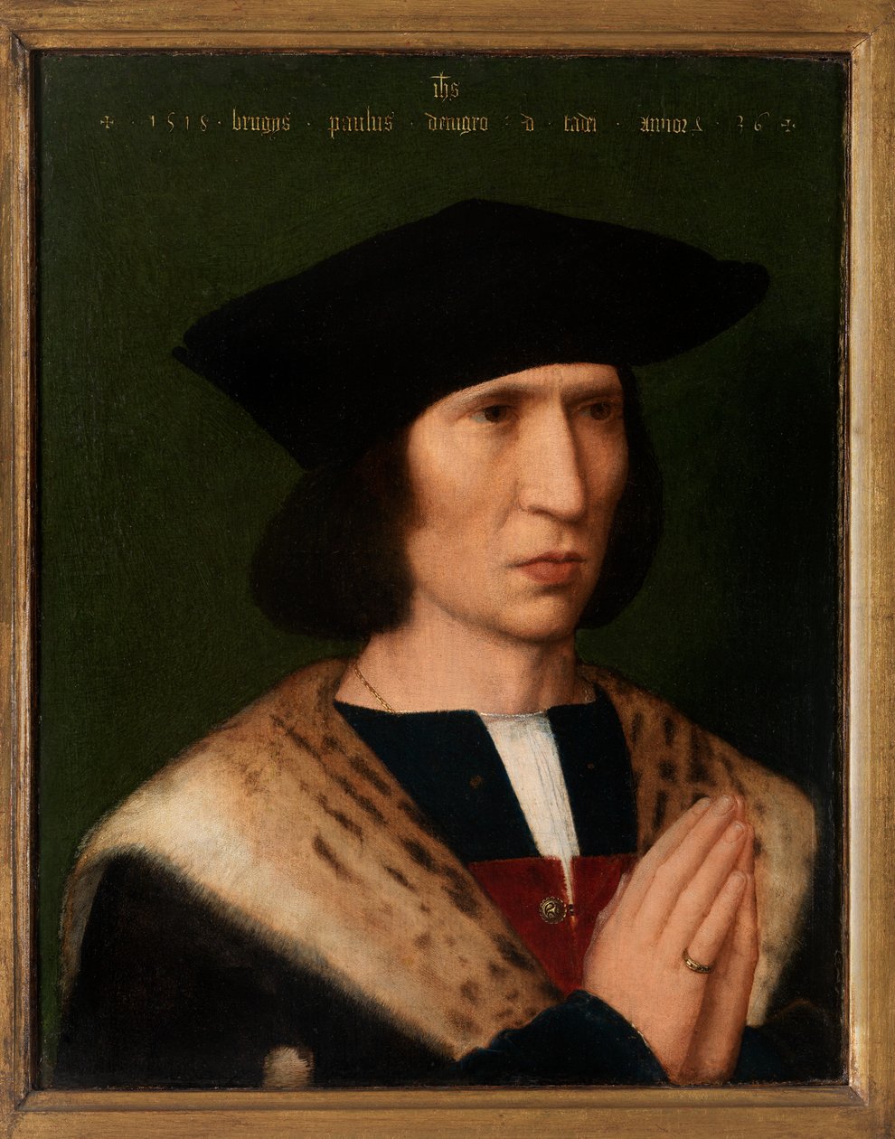 Paulus de Nigro portréja alkotó: Adriaen Isenbrandt or Isenbrant
