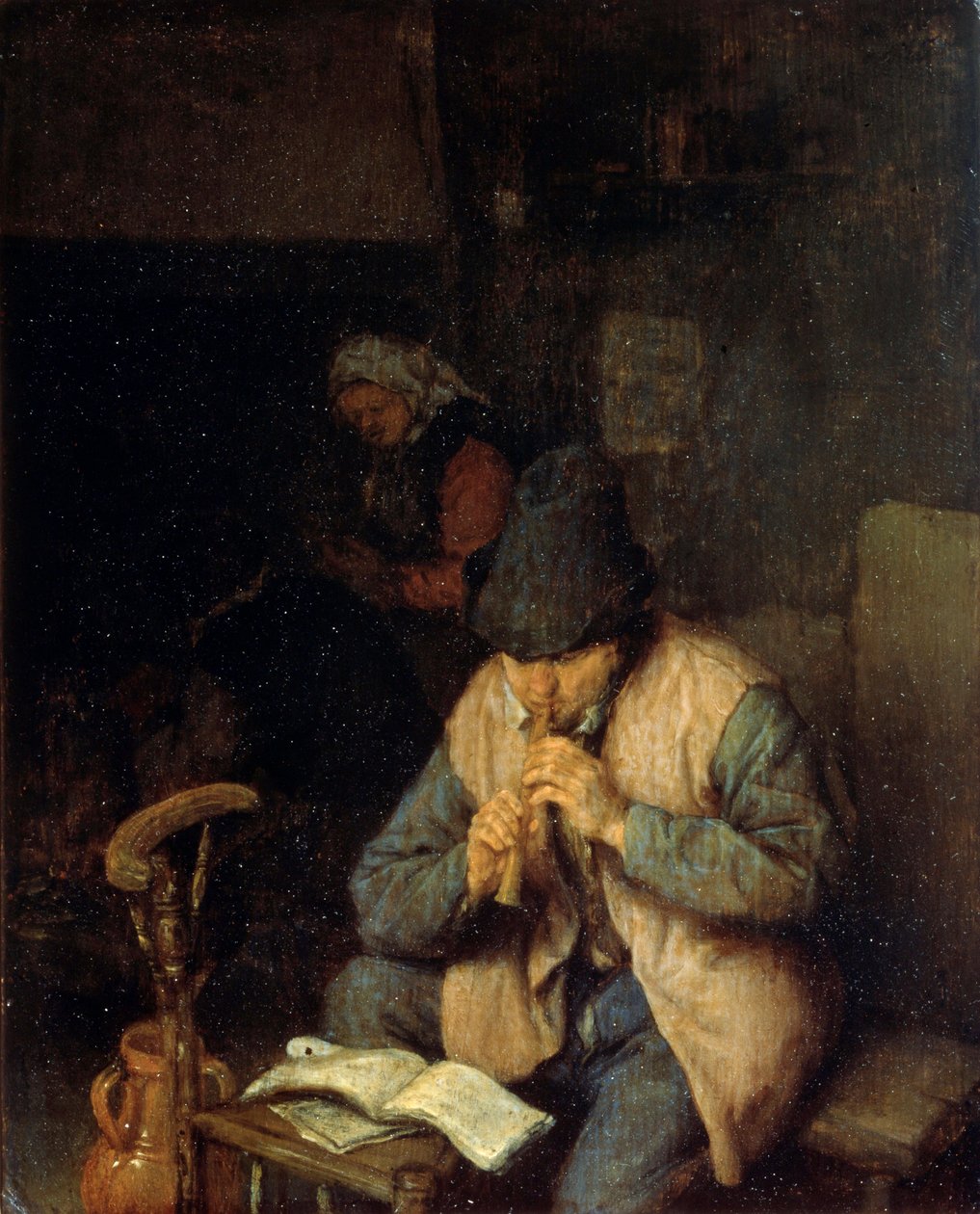 Egy fuvolaművész, c1660 alkotó: Adriaen Jansz. van Ostade