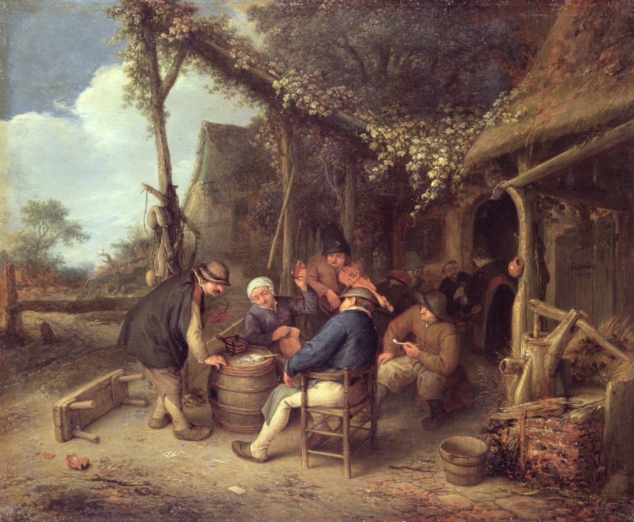Vidéki munka után, 1659 alkotó: Adriaen Jansz. van Ostade