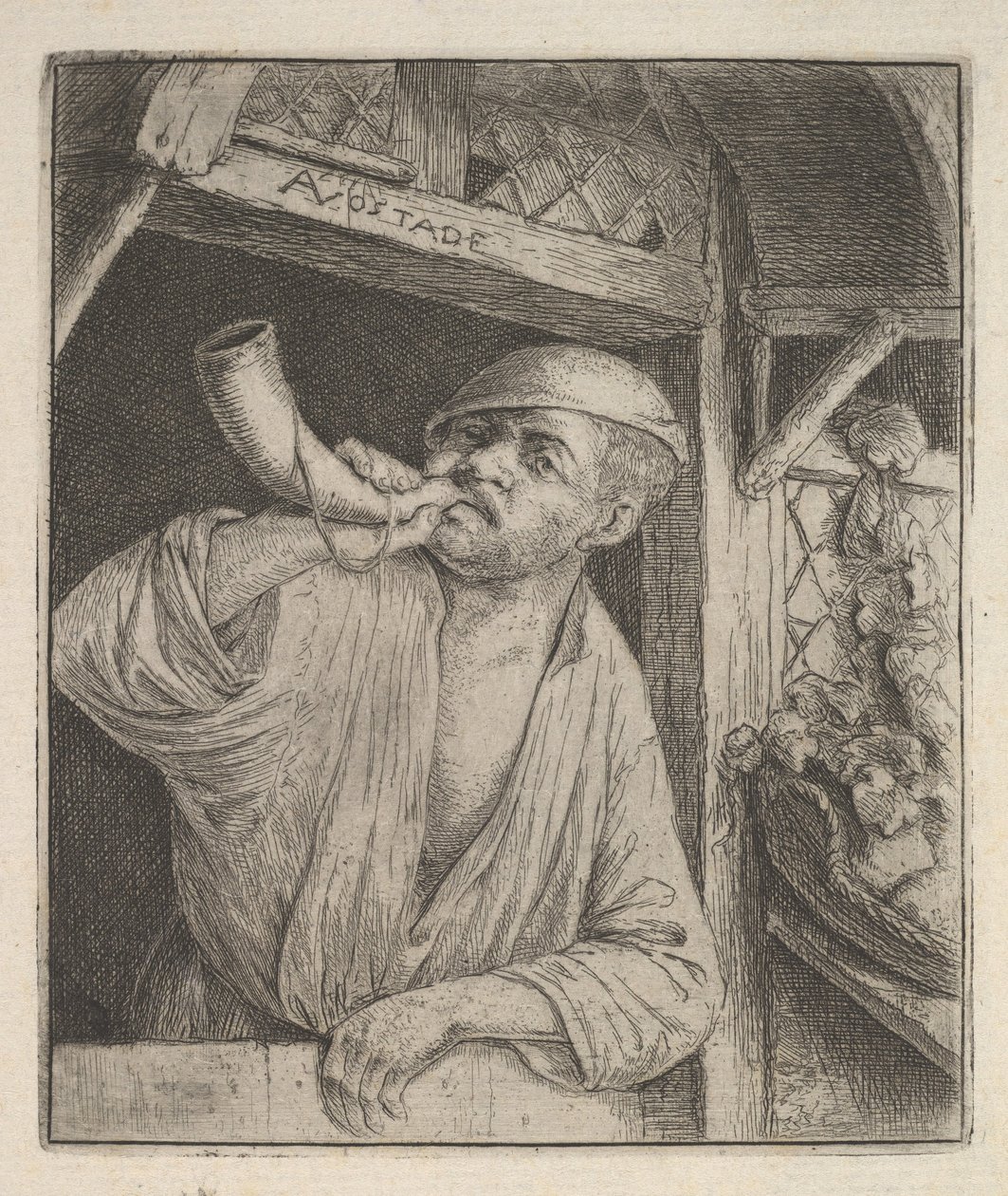Baker Fúj kürt, 1610-85. alkotó: Adriaen Jansz. van Ostade