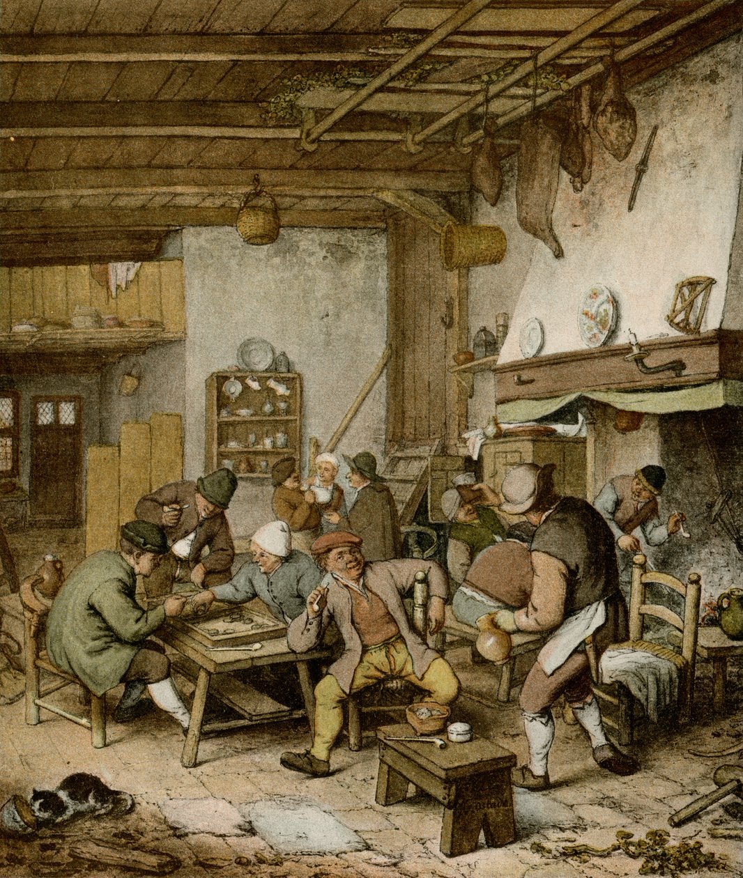 Holland paraszti taverna alkotó: Adriaen Jansz. van Ostade