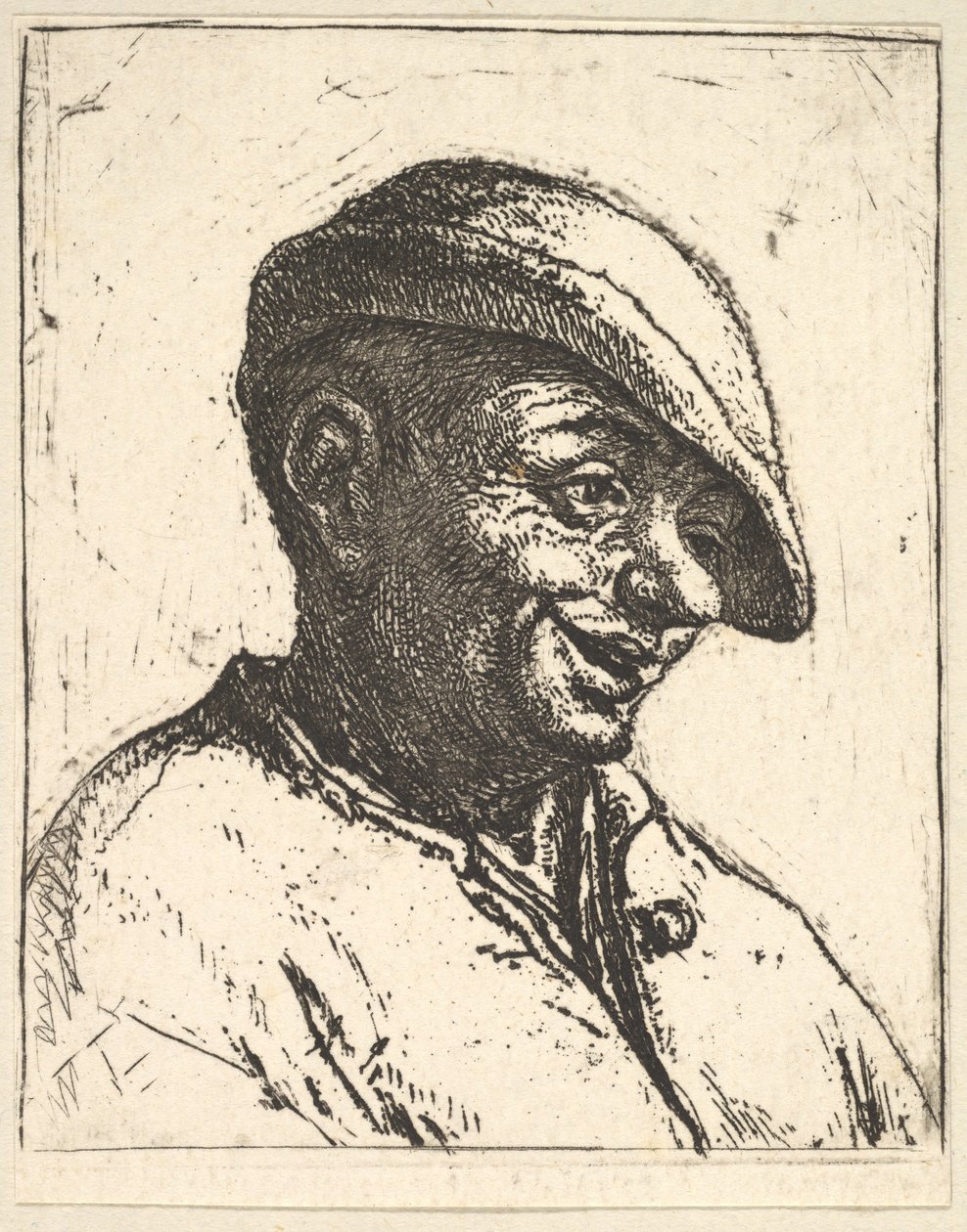 Nevető paraszt, 1610-85. alkotó: Adriaen Jansz. van Ostade