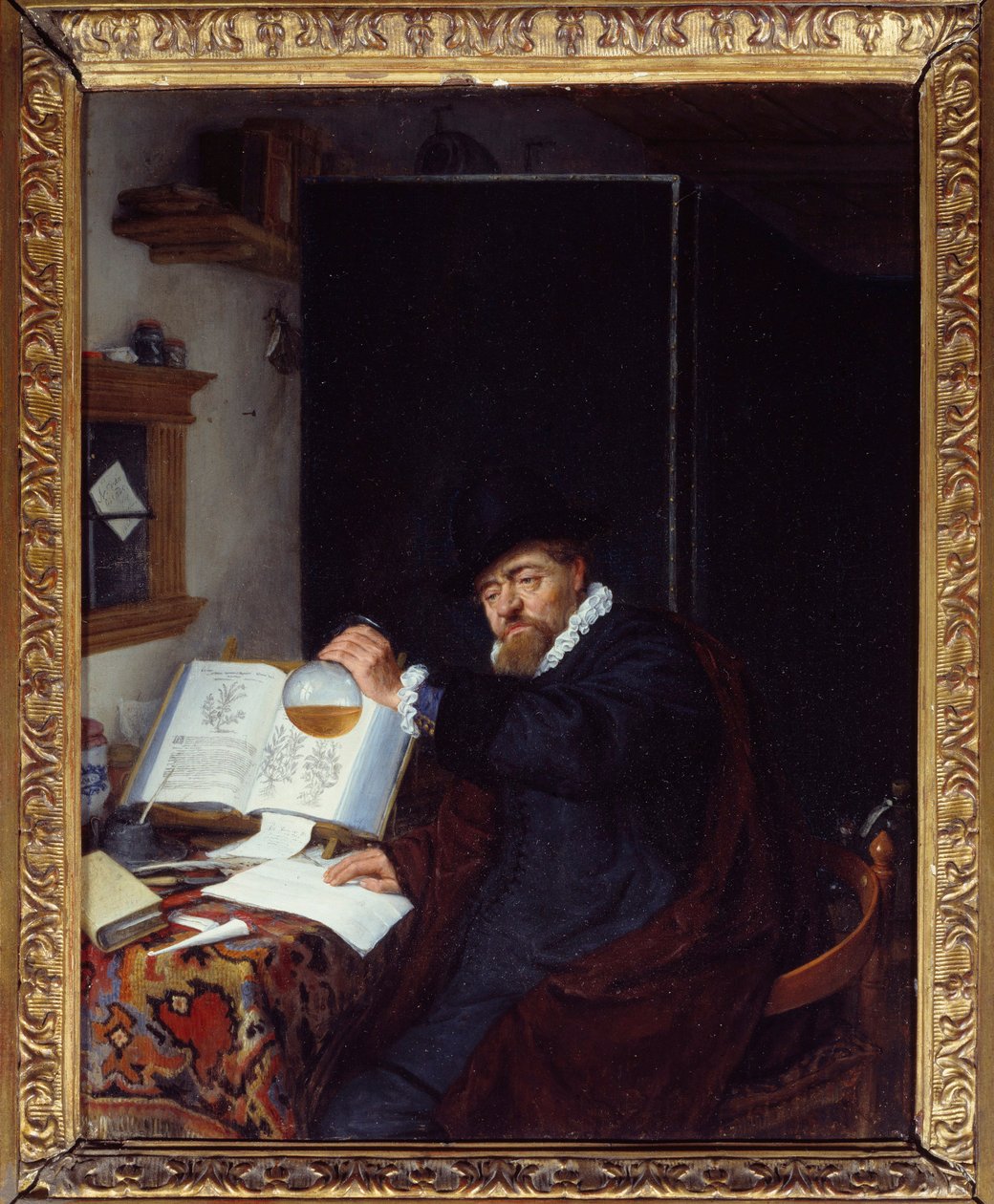 Orvostudomány: „A vizelet elemzése” Adriaen van Ostade (1610-1685) festménye 1666 V. 0,28x0,22 m Párizs, Musee du PetiPalais alkotó: Adriaen Jansz. van Ostade
