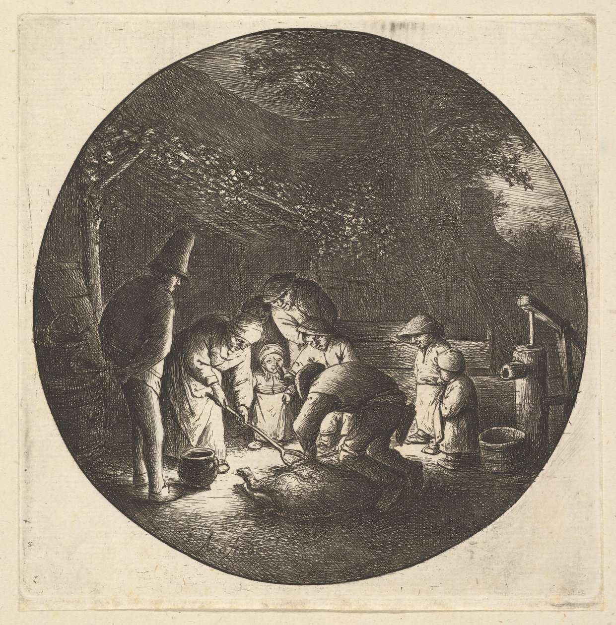 Sertéshentes, 1610-85. alkotó: Adriaen Jansz. van Ostade