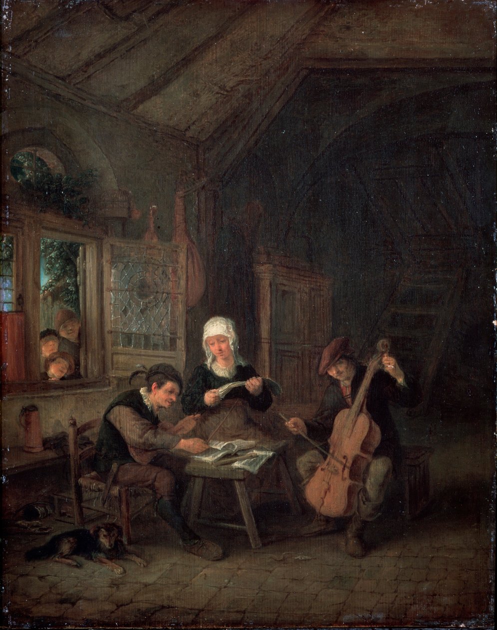 Vidéki zenészek, 1645 alkotó: Adriaen Jansz. van Ostade