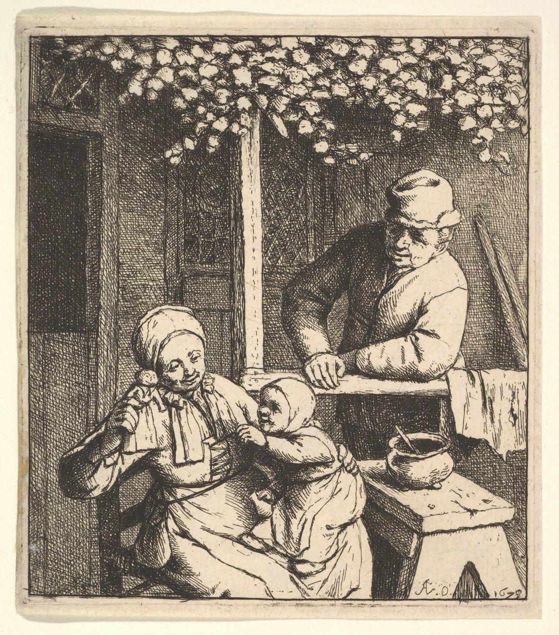 A baba, 1610-85. alkotó: Adriaen Jansz. van Ostade