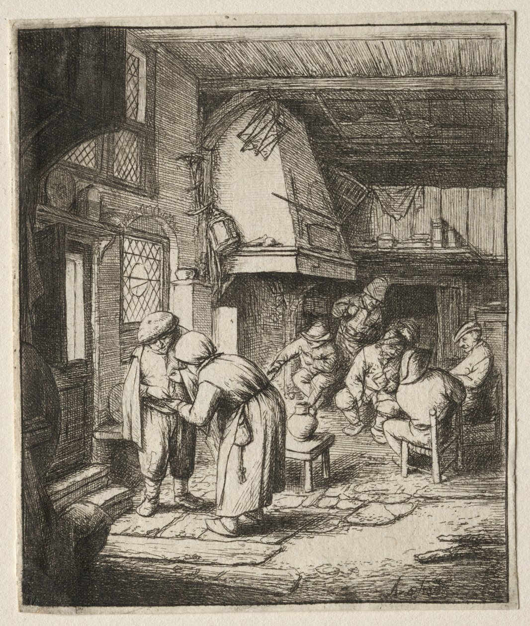 A paraszt rendezi adósságát. alkotó: Adriaen Jansz. van Ostade