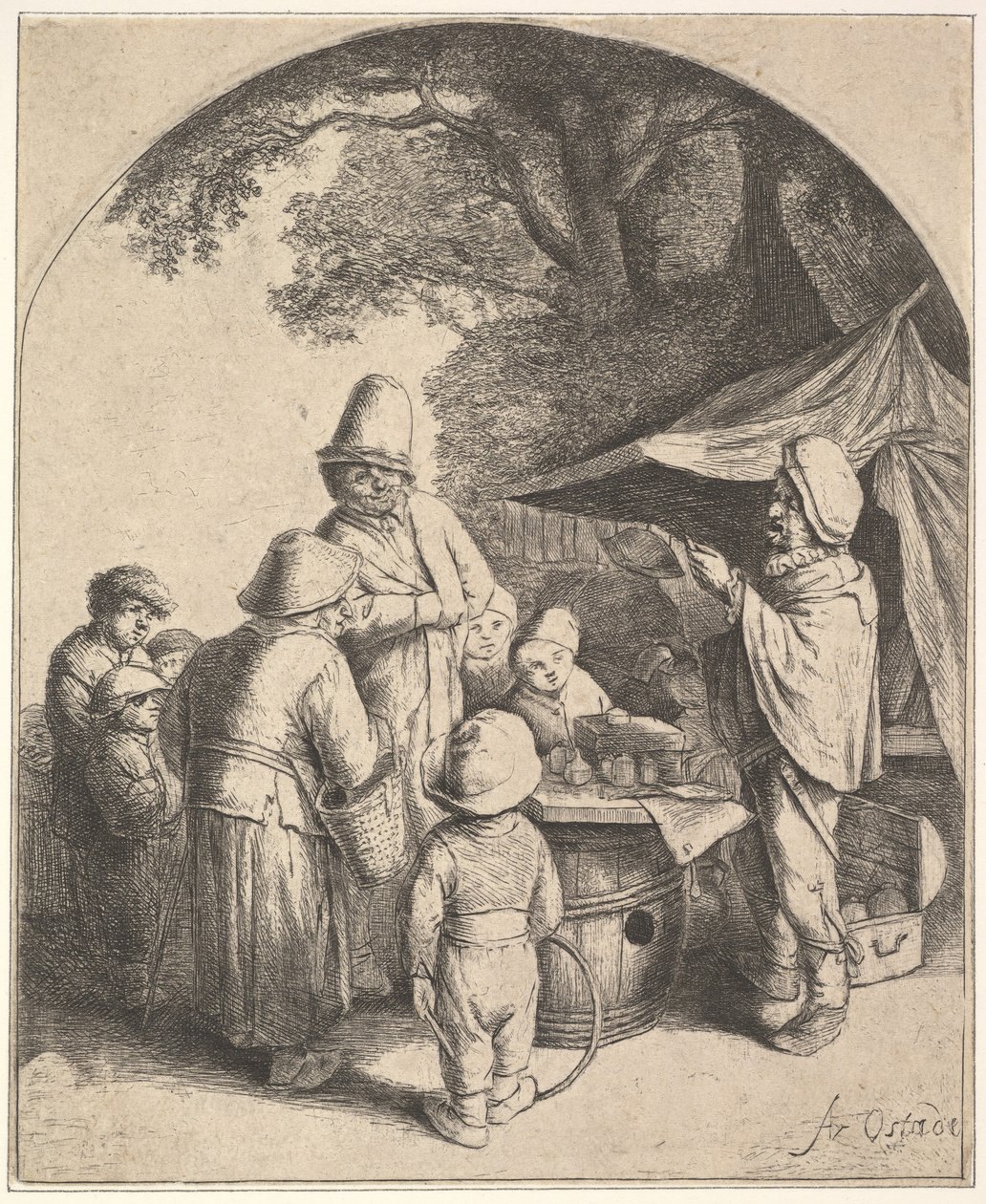 The Quack, 1610-85. alkotó: Adriaen Jansz. van Ostade