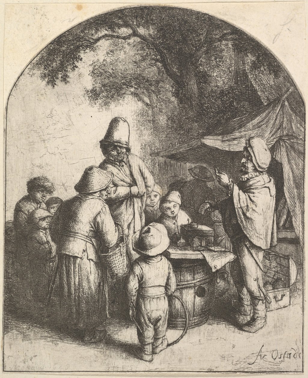 The Quack, 1610-85. alkotó: Adriaen Jansz. van Ostade