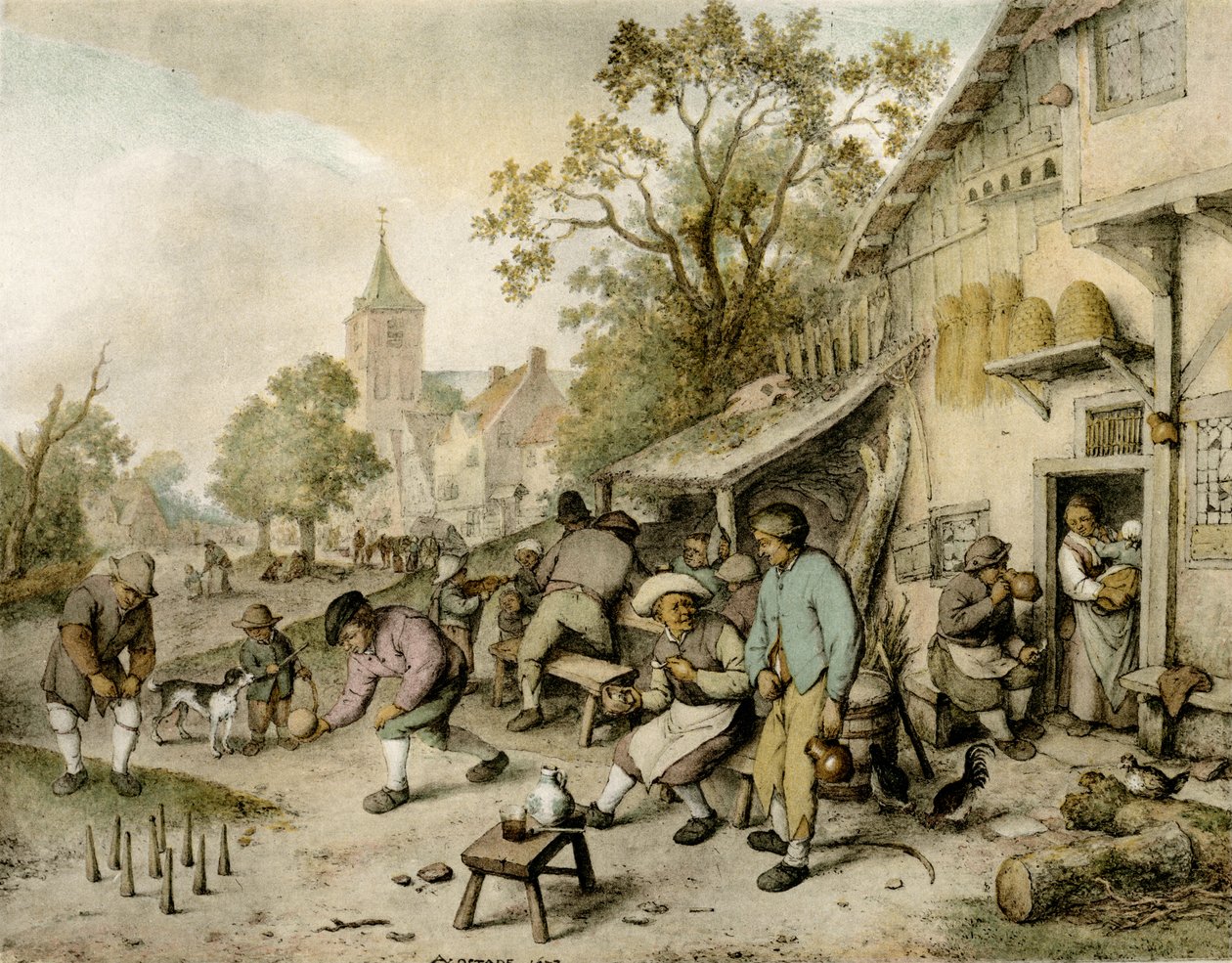 A tekézők alkotó: Adriaen Jansz. van Ostade