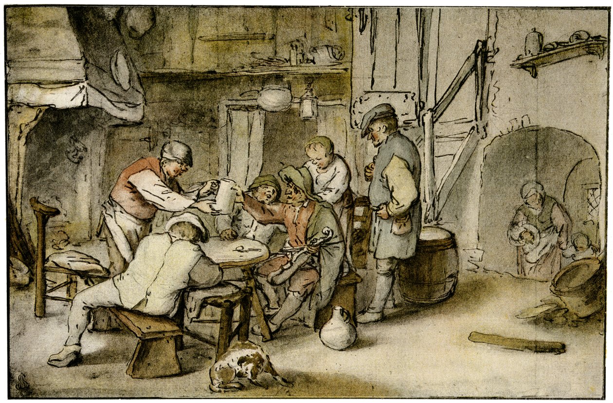 A zenész alkotó: Adriaen Jansz. van Ostade