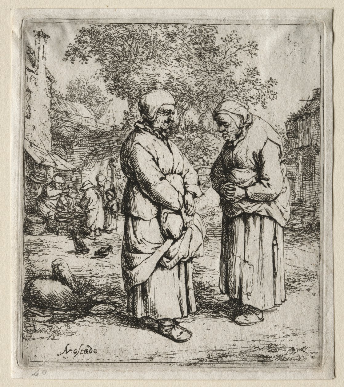 A két pletyka. alkotó: Adriaen Jansz. van Ostade