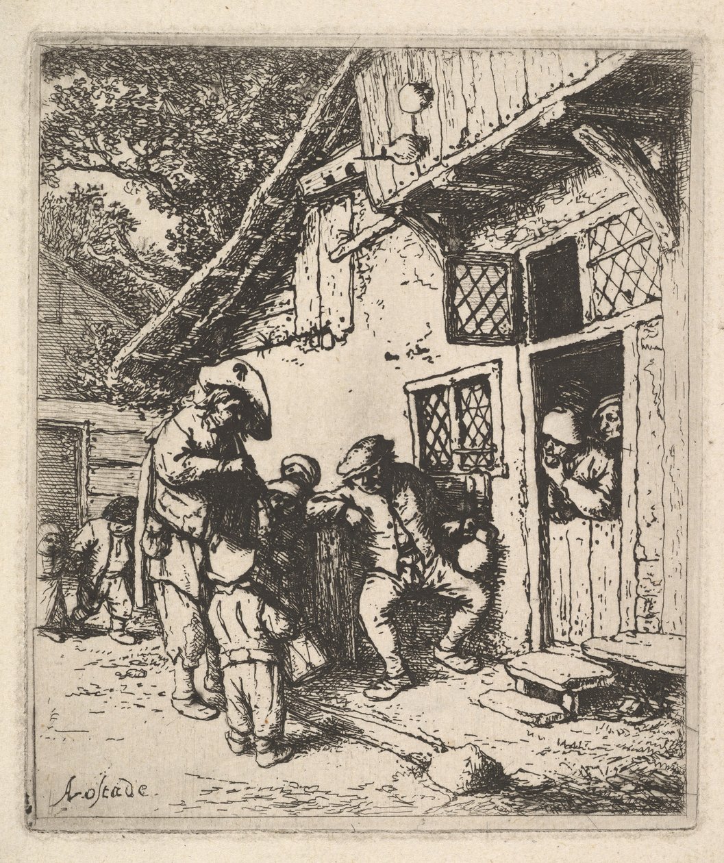Utazó zenészek, 1610-85. alkotó: Adriaen Jansz. van Ostade