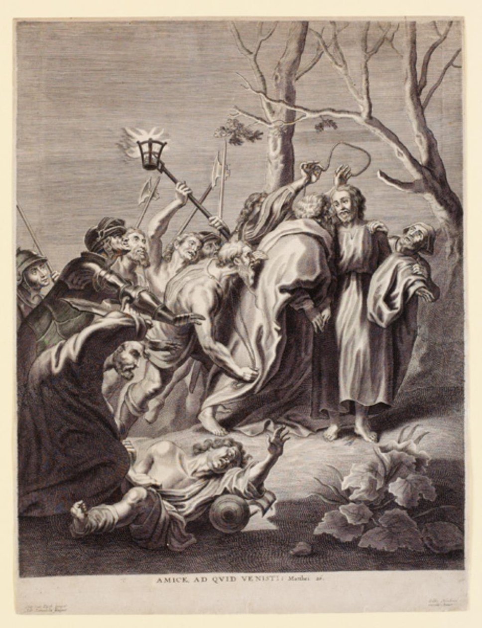 Kép Jézus életéből. Amice, mint quid venesti alkotó: Adriaen Lommelin