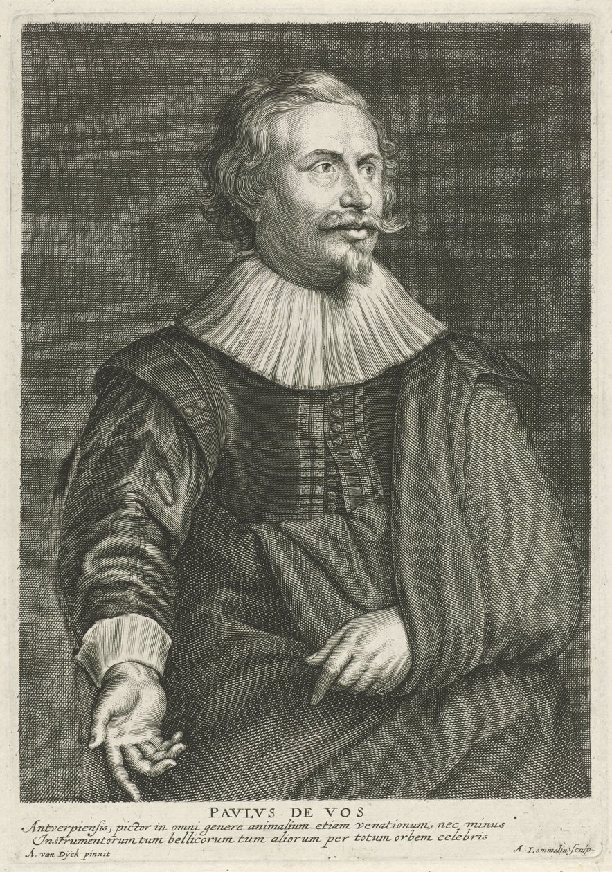 Portré van Paul de Vos alkotó: Adriaen Lommelin