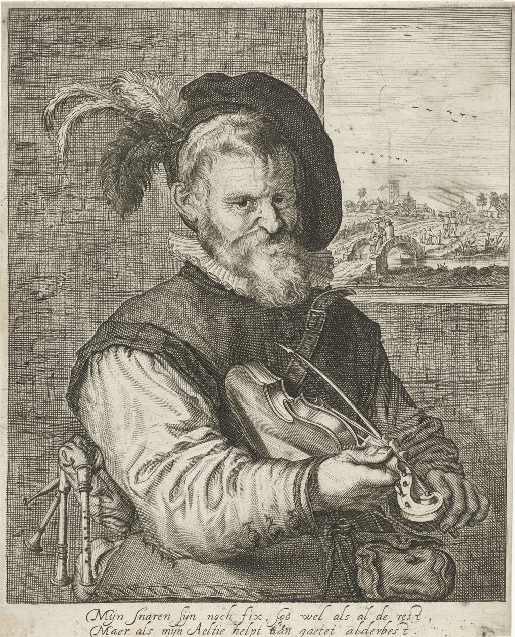 Öreg hegedűs alkotó: Adriaen Matham