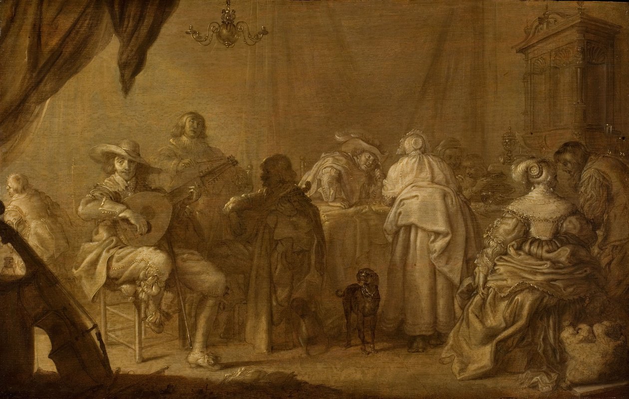 Egy zenei buli alkotó: Adriaen Pietersz. van de Venne
