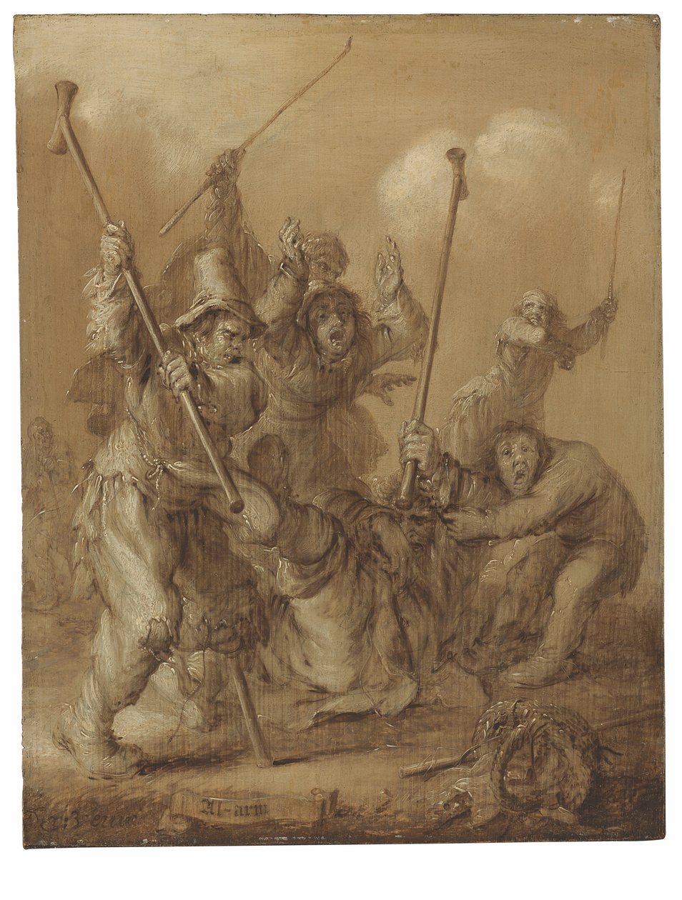 Al-Arm (olaj a panelen) alkotó: Adriaen Pietersz van de Venne