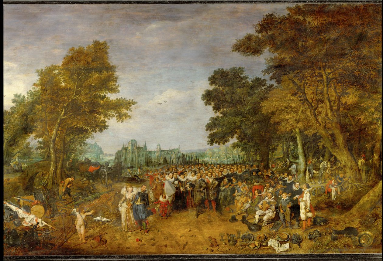 Ünnepség az 1609-es fegyverszünet alkalmából ... alkotó: Adriaen Pietersz. van de Venne
