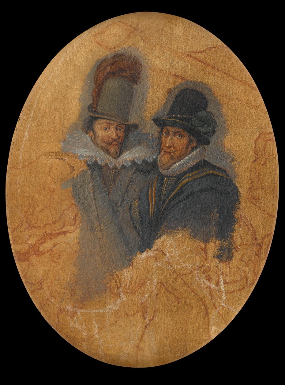 Maurits herceg (1567-1625) és Frederik Hendrik (1584-1647) portréja alkotó: Adriaen Pietersz van de Venne