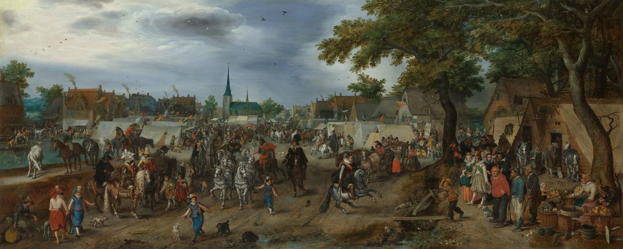 Maurice és Frigyes Henrik hercegek a valkenburgi lóvásáron Maurits és Frederik Hendrik hercegek a valkenburgi lóvásáron alkotó: Adriaen Pietersz van de Venne