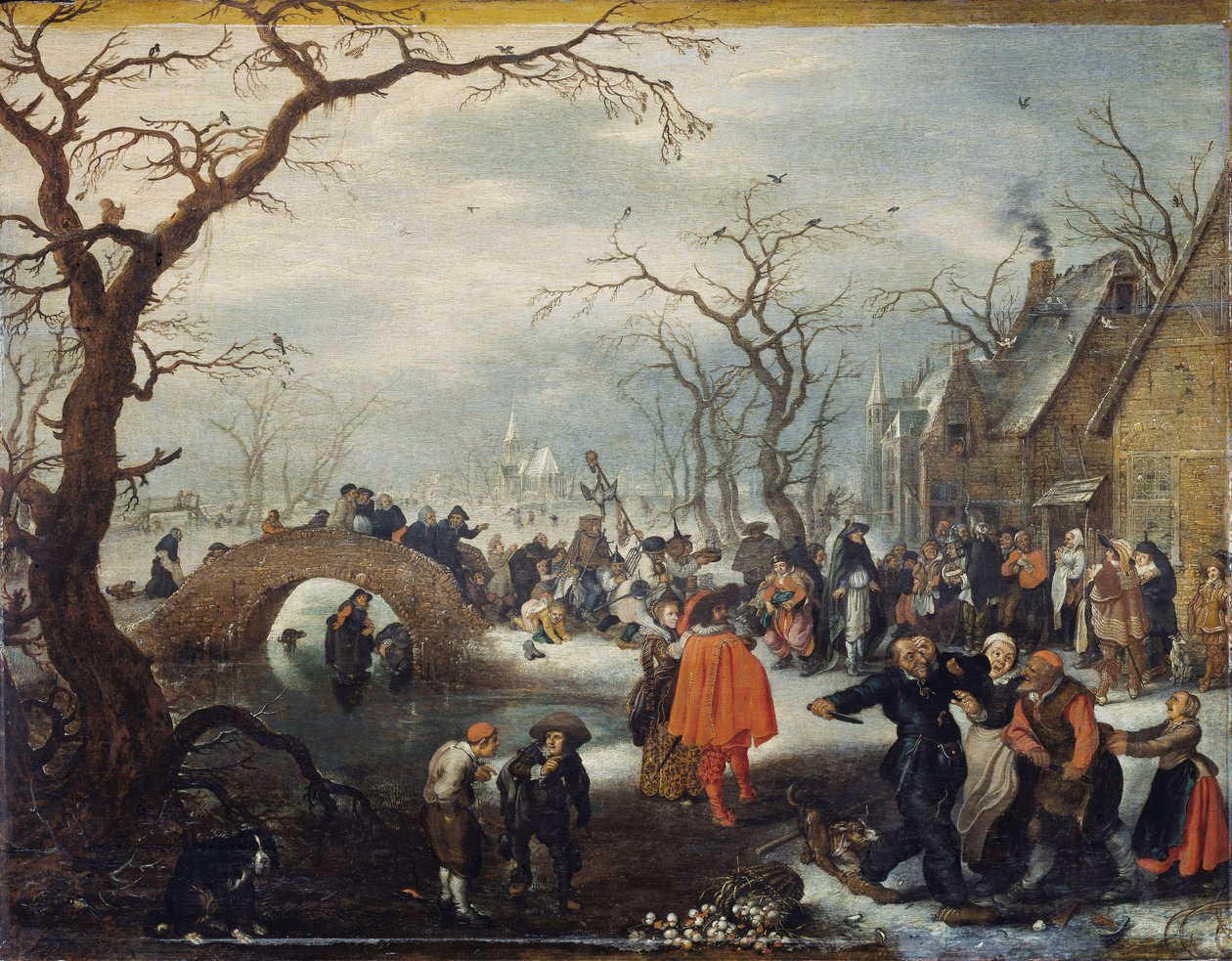 Húshagyókedd az országban alkotó: Adriaen Pietersz van de Venne