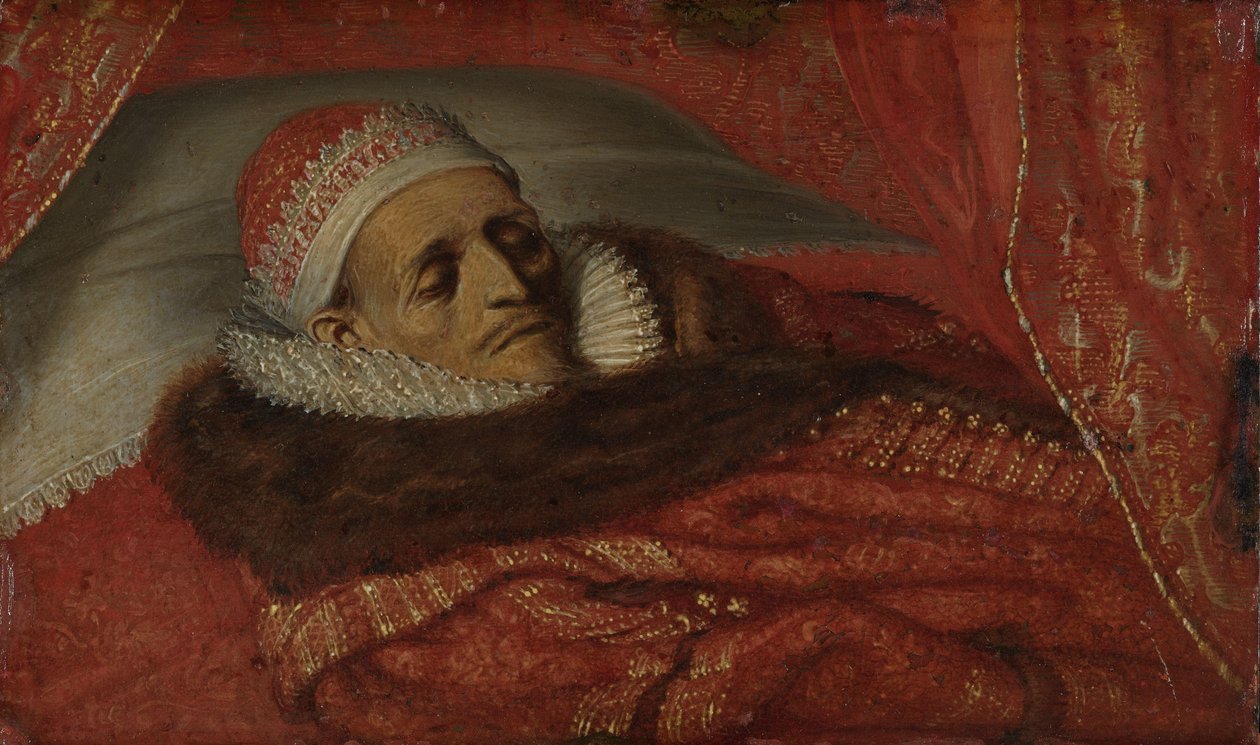 Stadtholder Maurice herceg államban fekszik Maurits (1567-1625), Orange hercege, államban fekve, 1625 alkotó: Adriaen Pietersz van de Venne