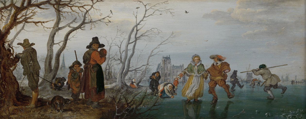 Téli mulatság a jégen, 1625 alkotó: Adriaen Pietersz van de Venne