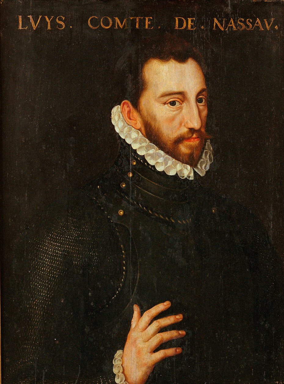 Nassaui Lajos (1538-1574) - Nassaui Lajos gróf (1538-1574) portréja - Adriaen Tomasz (Thomasz) Key festménye (1544-1589) - Museu Nacional d