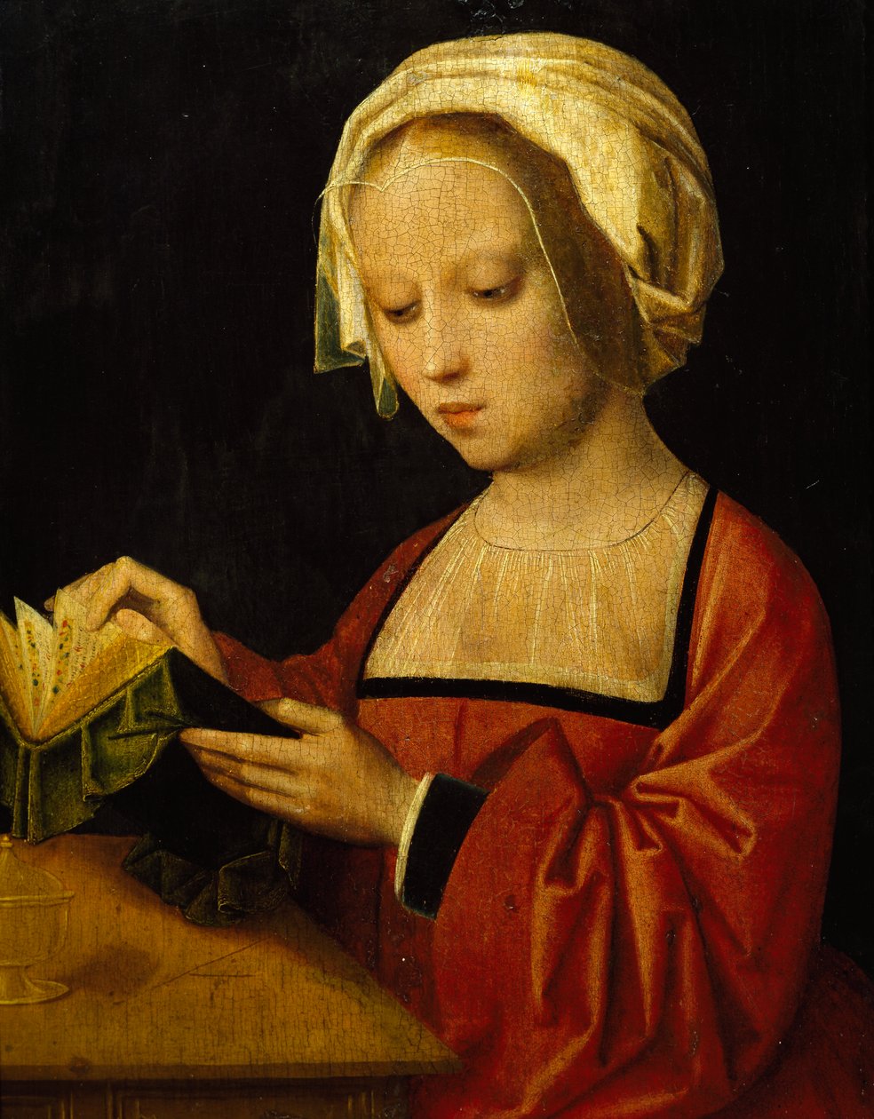 Adrien Ysenbrandt Szent Magdolna felolvasása (kb. 1500-1551), olaj, panel alkotó: Adriaen Ysenbrandt
