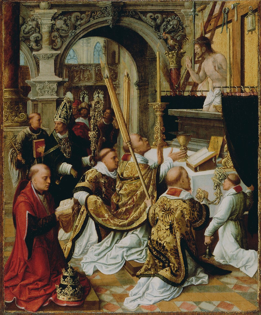 Nagy Szent Gergely szentmiséje alkotó: Adriaen Ysenbrandt