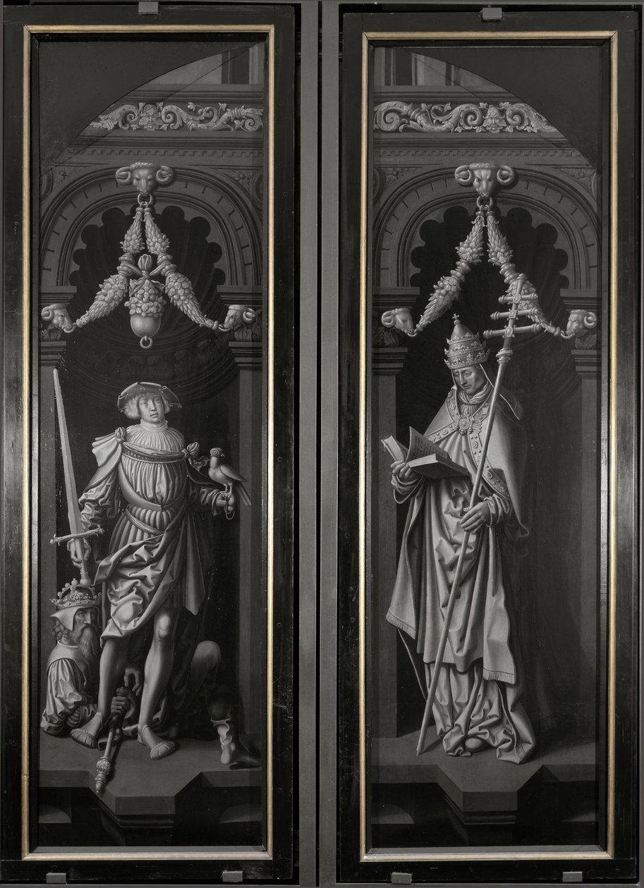 Szent Pancrazio triptichonja, zárt panelek (olaj, fa alkotó: Adriaen Ysenbrandt