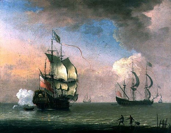 The Morning Gun alkotó: Adriaen van (attr. to) Diest