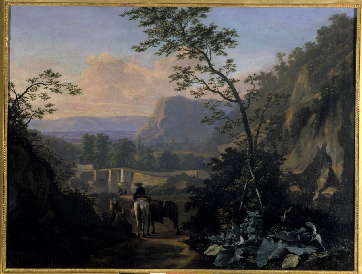 Déli táj lovassal, 1654 alkotó: Adriaen van Eemont