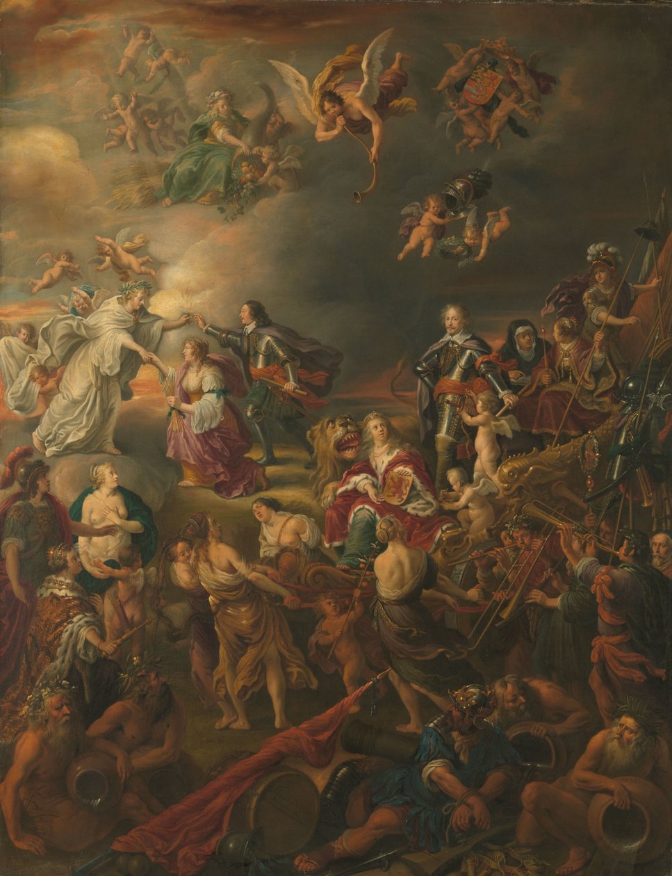 A béke allegóriája Stadholder Willem II alkotó: Adriaen van Nieulandt (I)