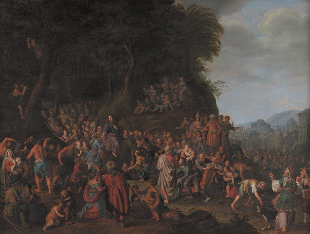Krisztus belépése Jeruzsálembe alkotó: Adriaen van Nieulandt