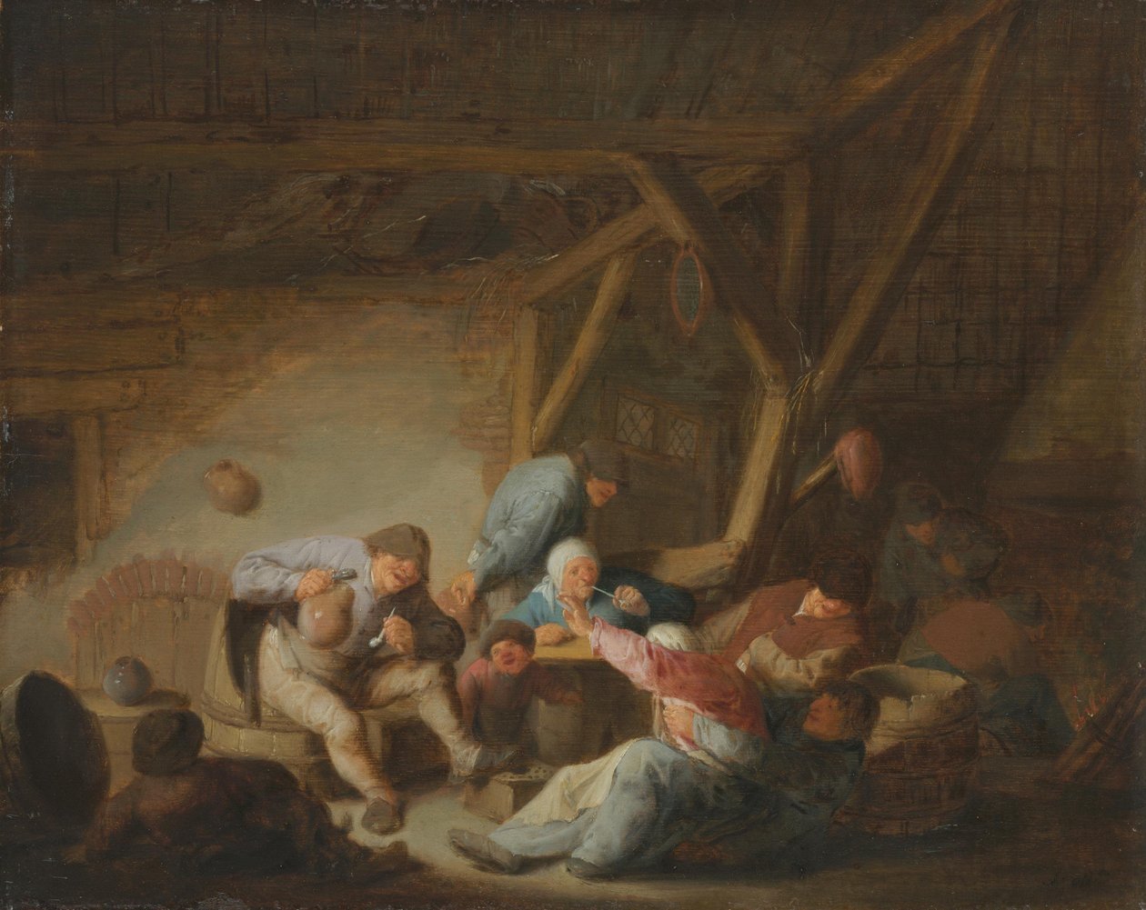 Parasztház alkotó: Adriaen van Ostade