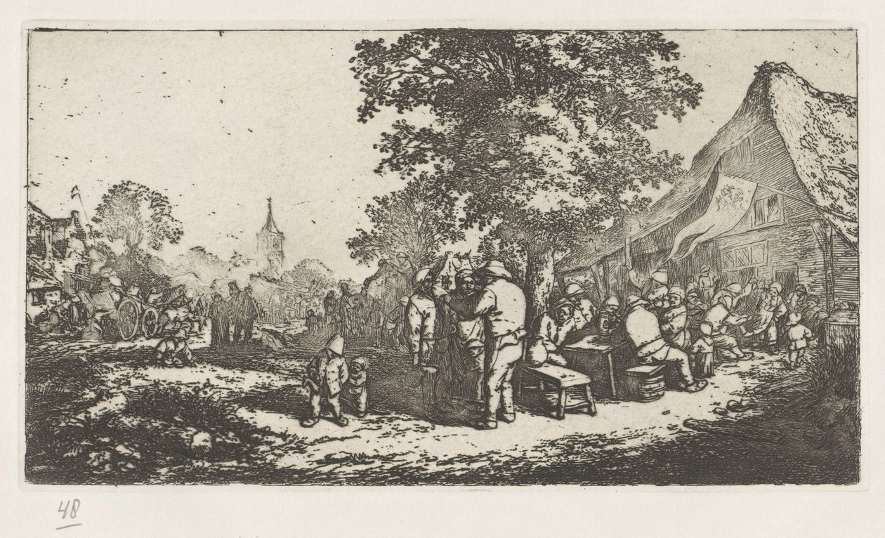Gazdavásár alkotó: Adriaen van Ostade