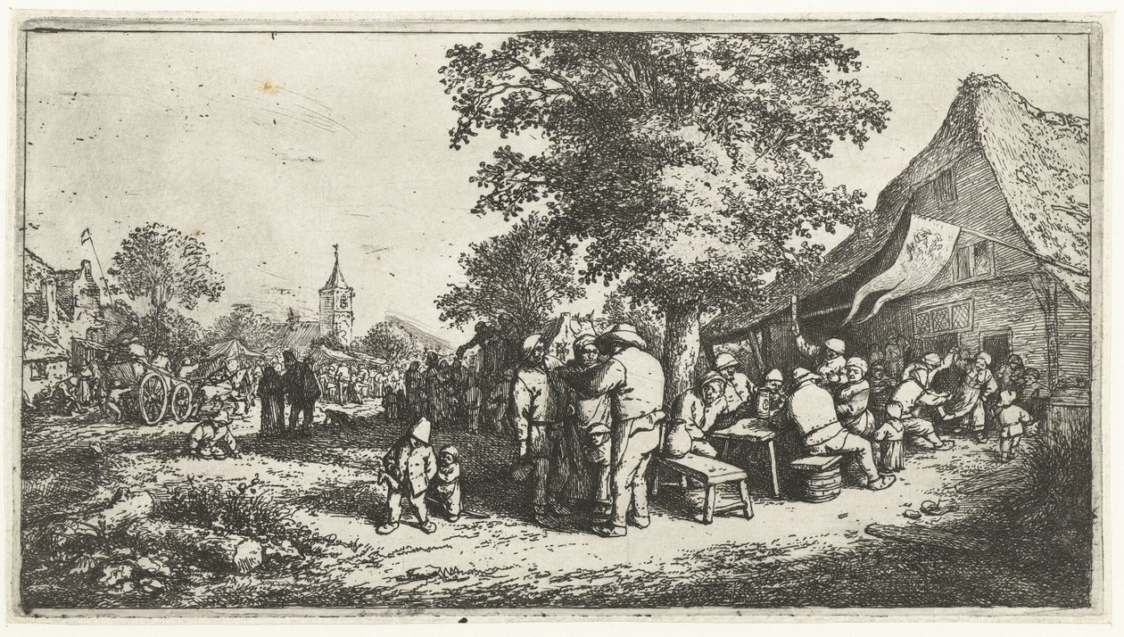 Gazdavásár alkotó: Adriaen van Ostade