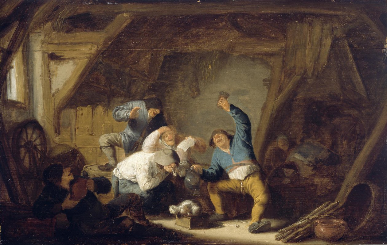 Ivó és éneklő bordélyok alkotó: Adriaen van Ostade