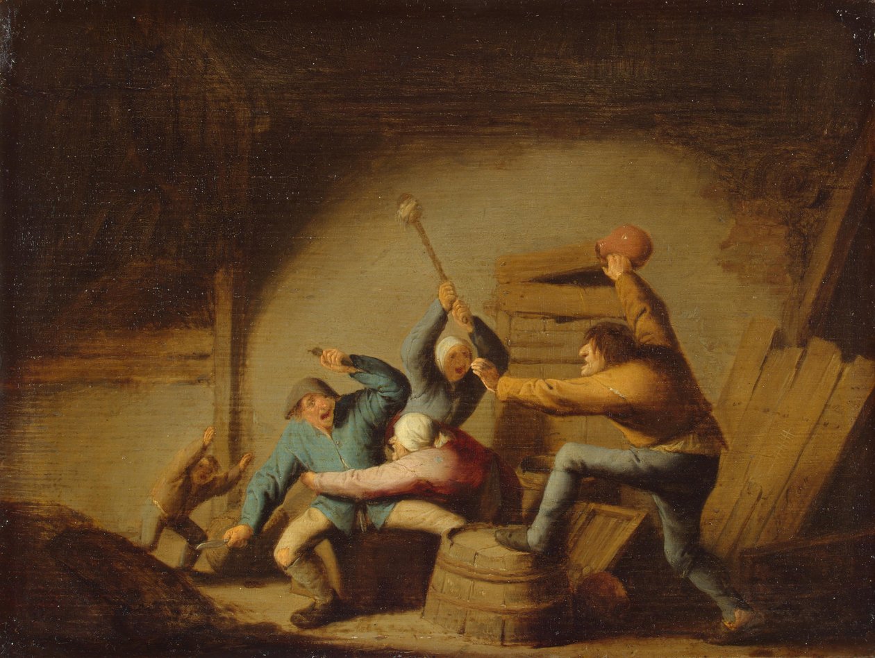 Brawl alkotó: Adriaen van Ostade