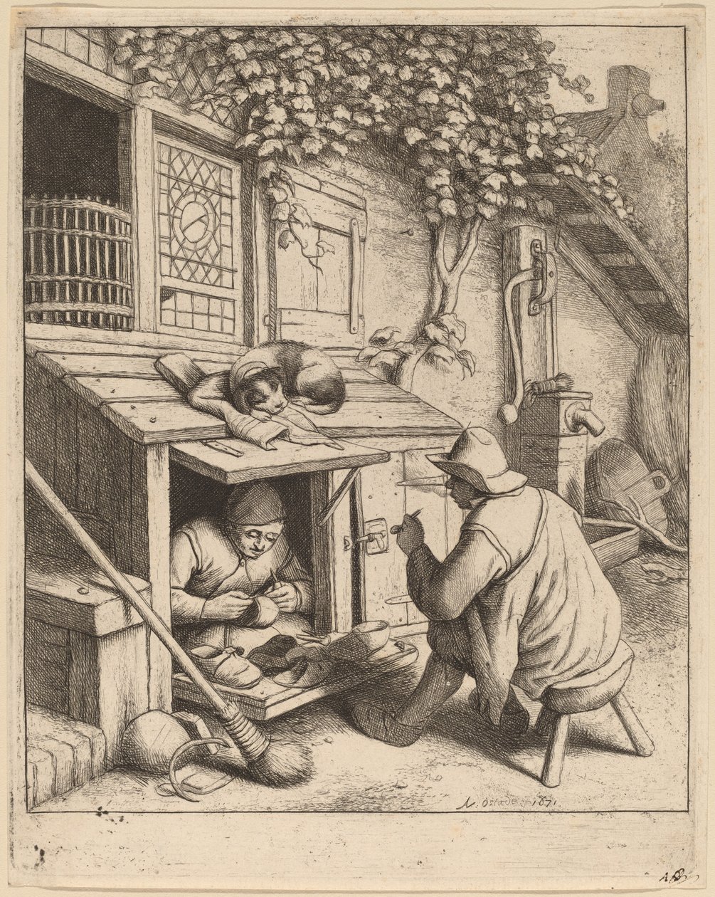 Cipész alkotó: Adriaen van Ostade