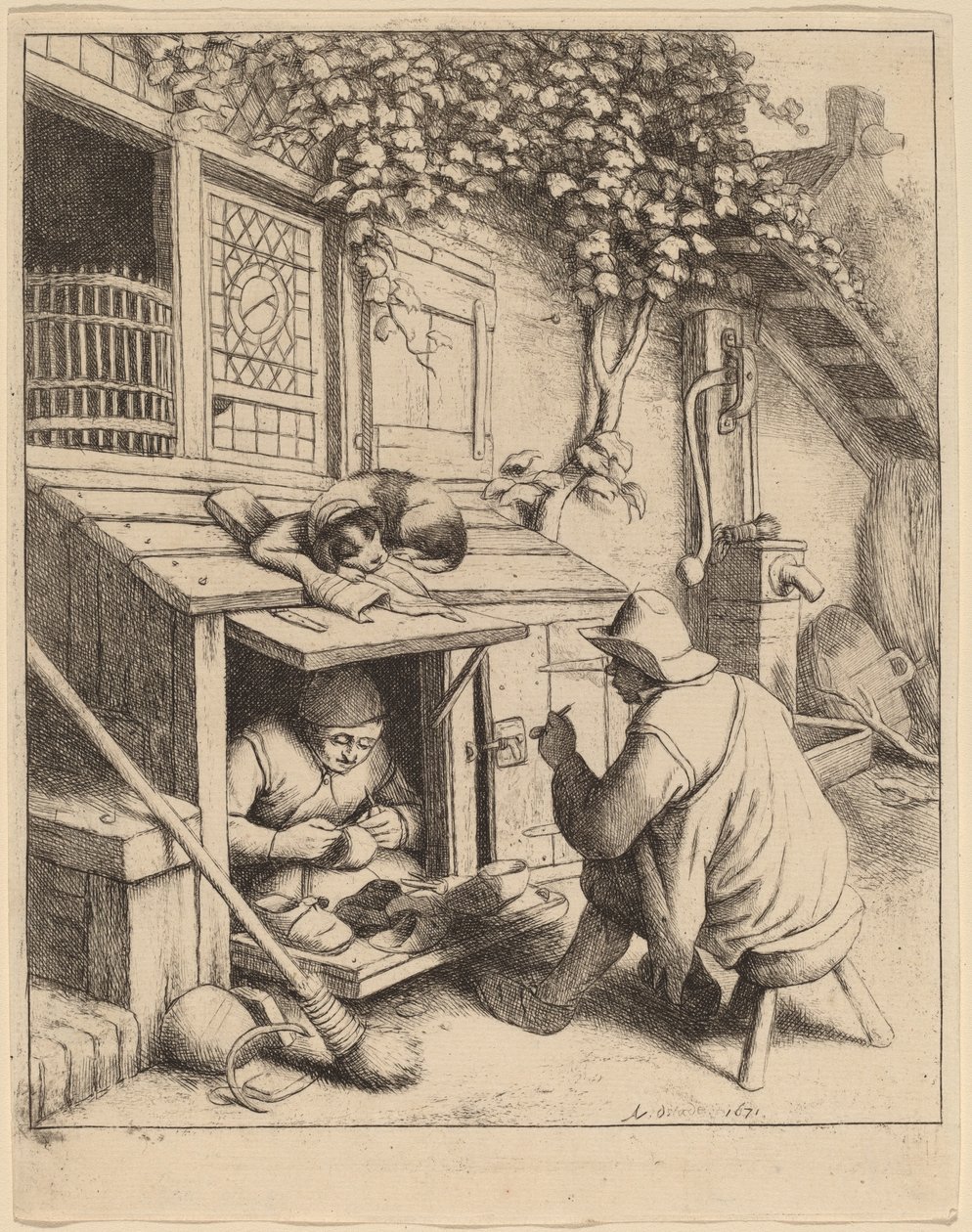 Cipész alkotó: Adriaen van Ostade
