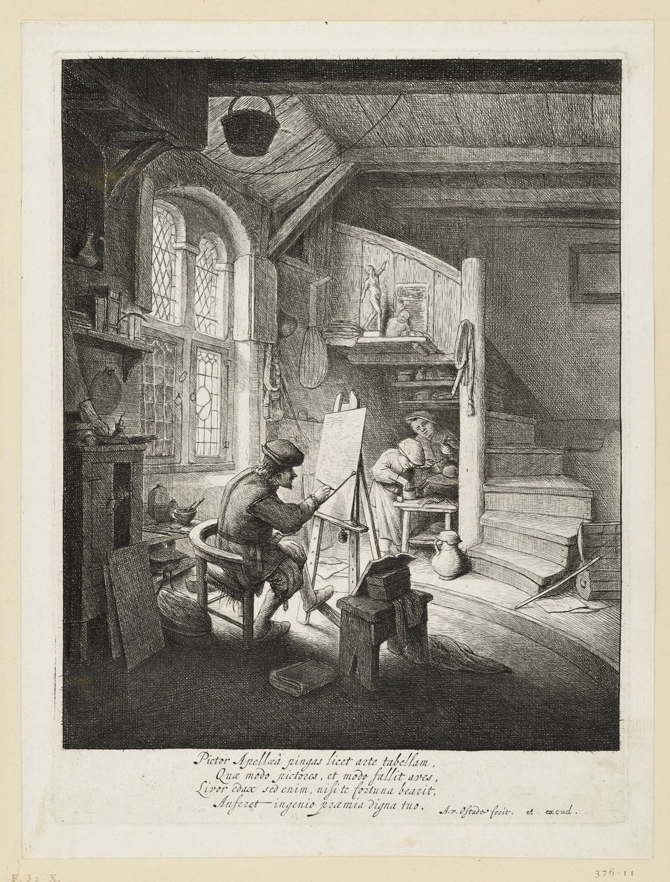 A festő alkotó: Adriaen van Ostade