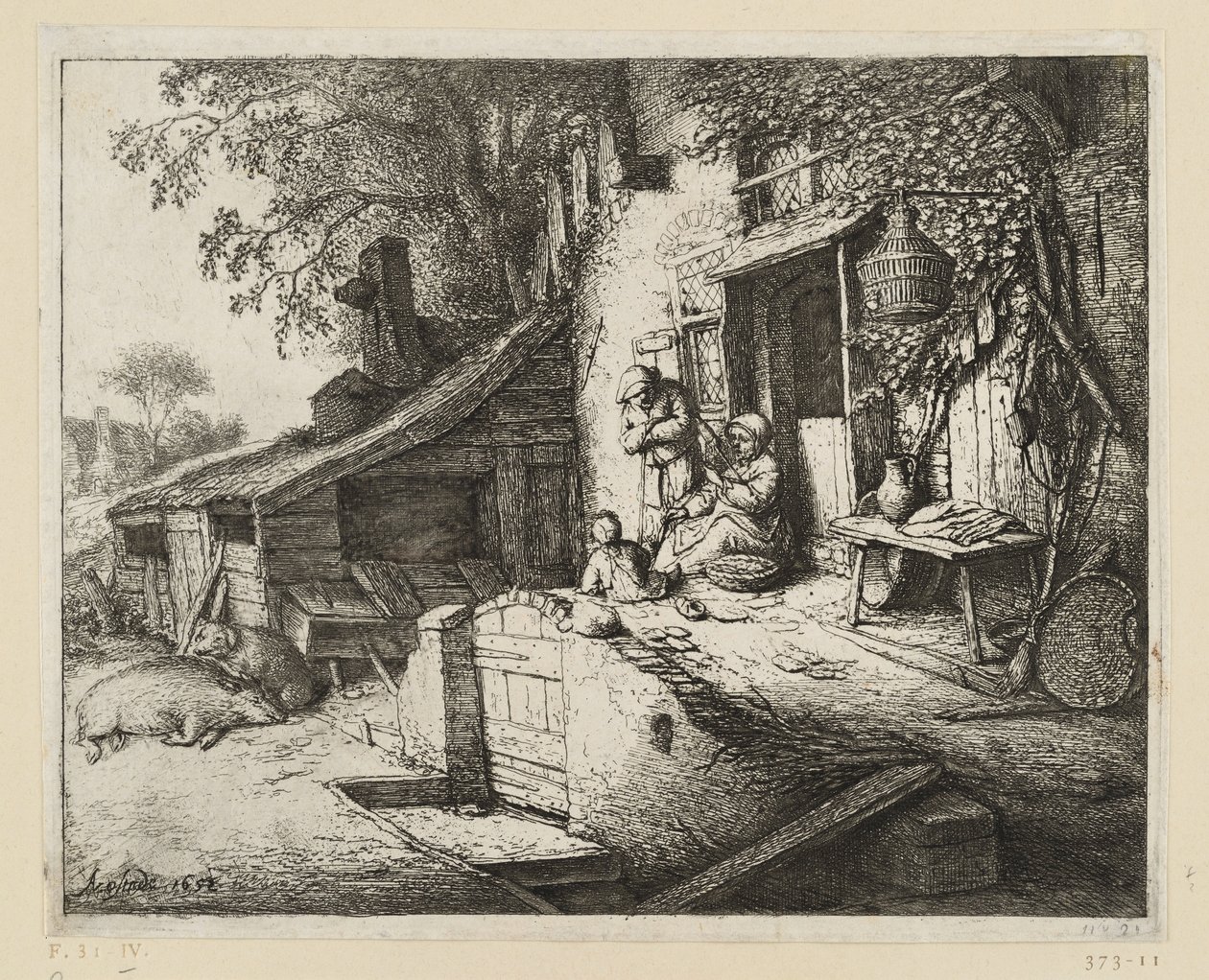 A fonónő alkotó: Adriaen van Ostade